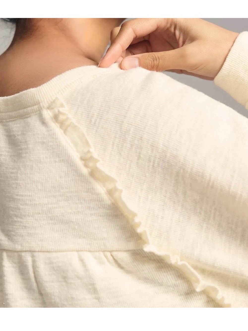 Anthropologie Pilcro Cream Top - Picture 3 of 10